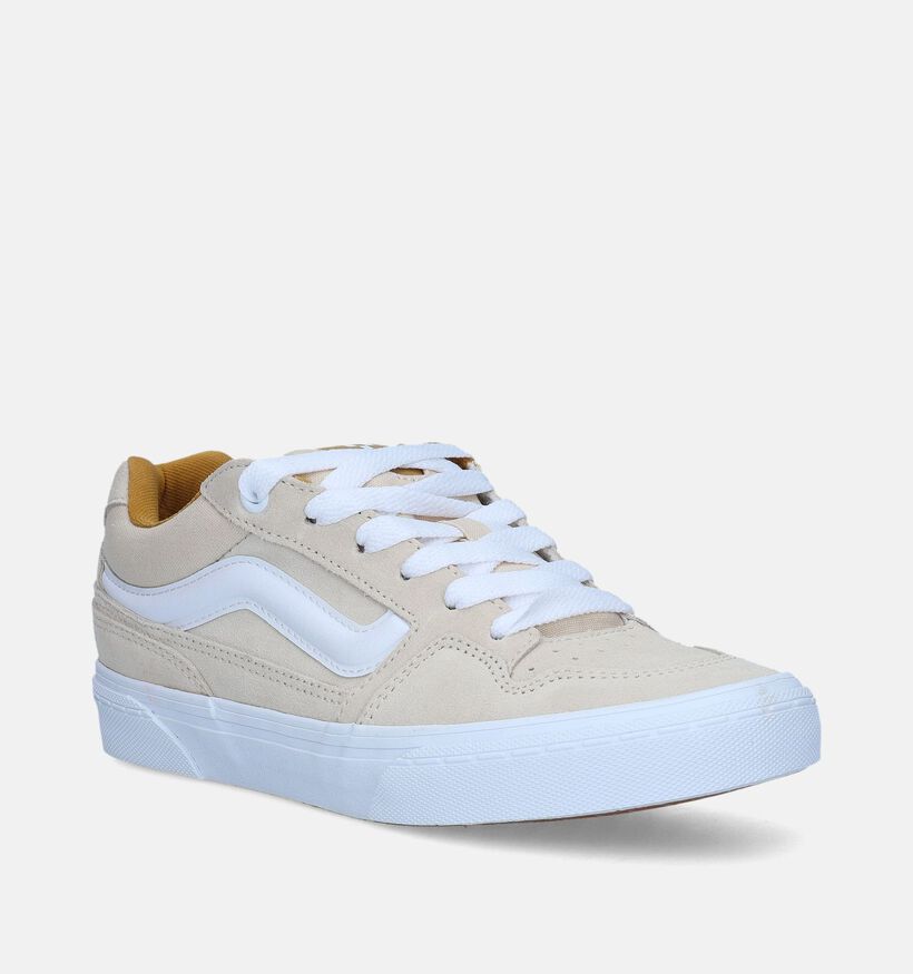 Vans Caldrone Retro Pop Baskets de skate en Beige pour femmes (343794)