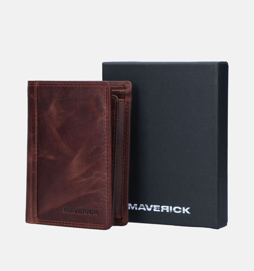 Maverick Portefeuille en Brun pour hommes (349893)