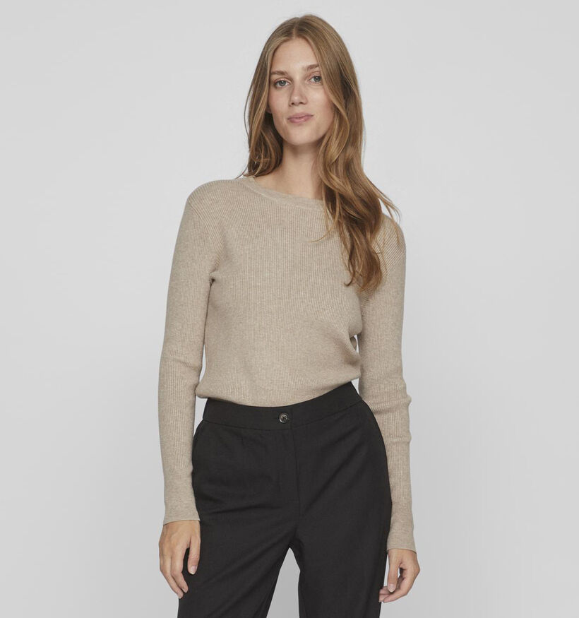 Vila Comfy Pull en Beige pour femmes (344274)