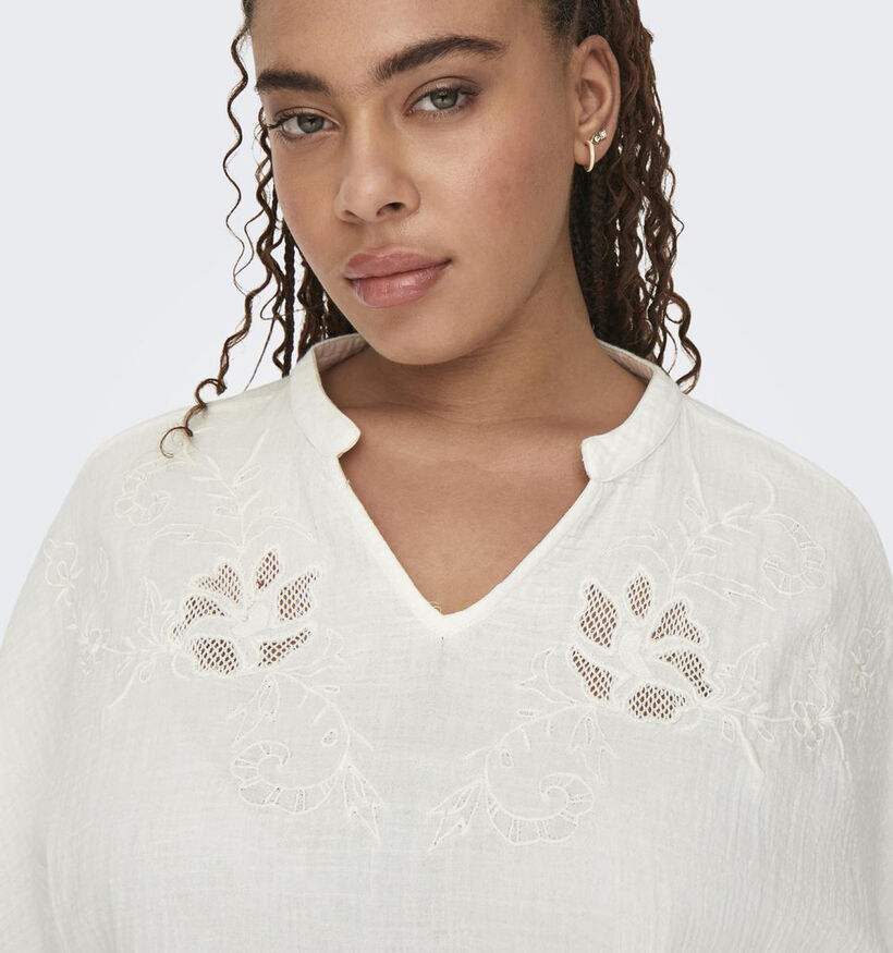 ONLY Carmakoma Thyra Witte Blouse voor dames (343491)