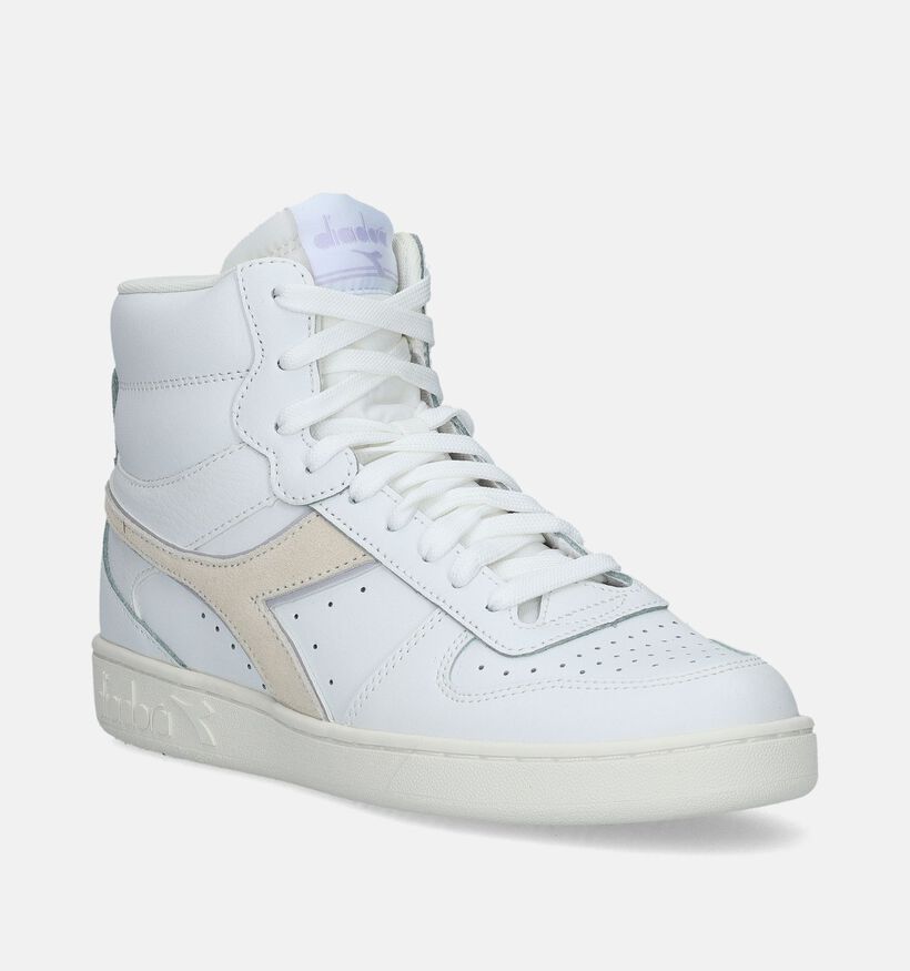 Diadora Magic Basket Mid Leather Witte Sneakers voor dames (344859)