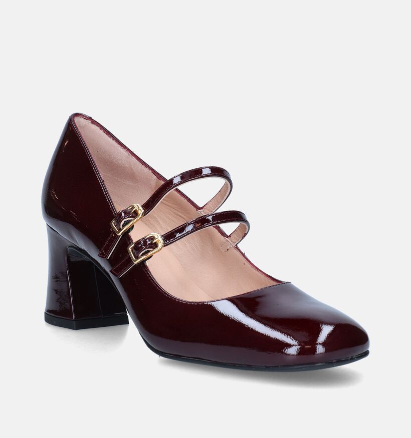 Unisa Mount Bordeaux Pumps met riempje voor dames (349104)