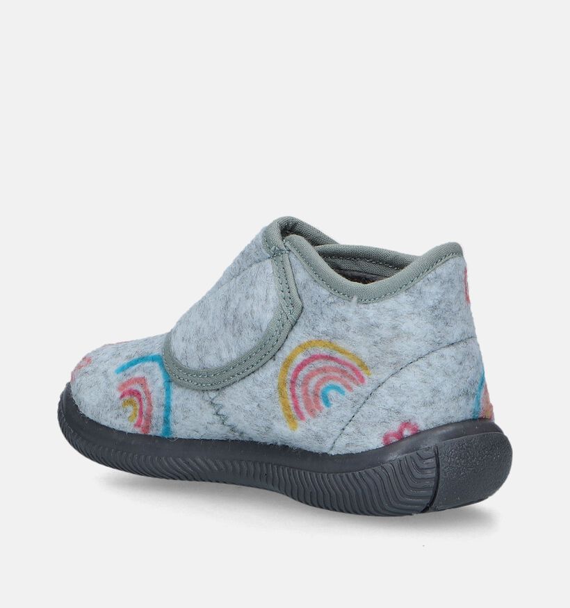 Milo & Mila Pantoufles pour bébé en Gris pour filles (348677)