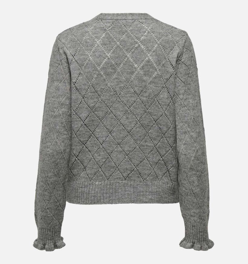 JDY Letty Cardigan tricoté en Gris pour femmes (346413)