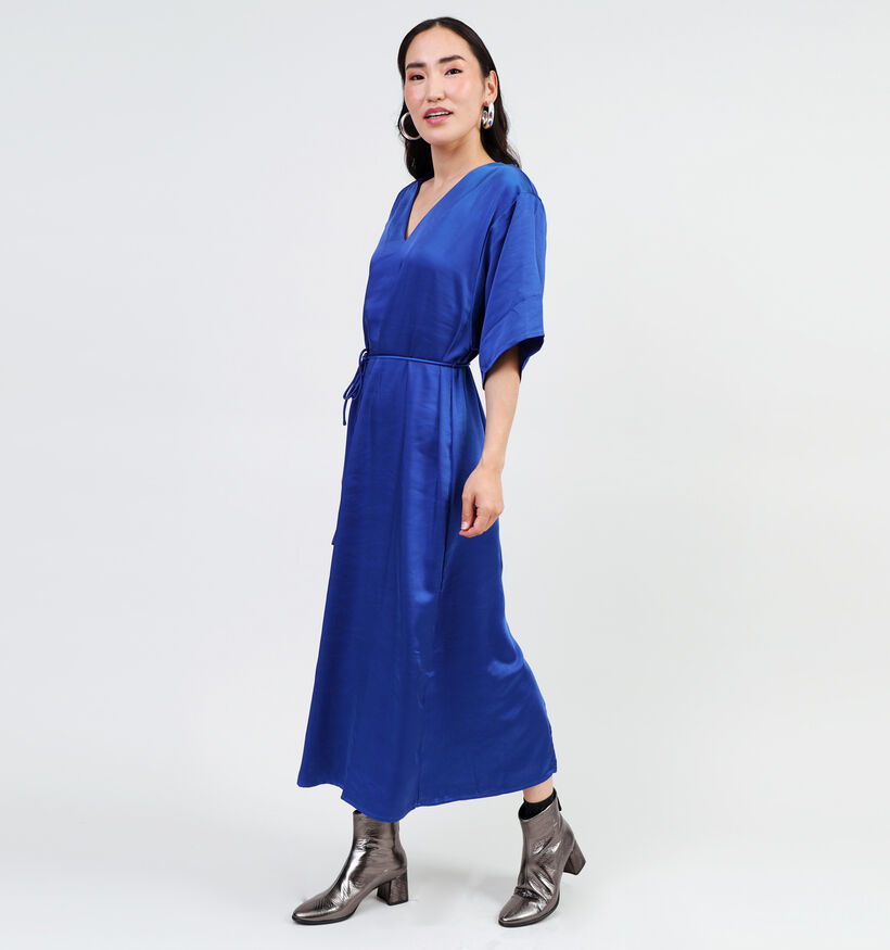 Vero Moda River Robe satinée en Bleu pour femmes (349028)