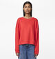 Pieces Chilli Rode Oversized sweater voor dames (348292)