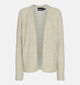 Pieces Ellen Cardigan court en Beige pour femmes (344979)