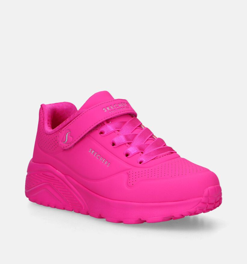 Skechers Uno Lite Baskets en Rose pour filles (346829)