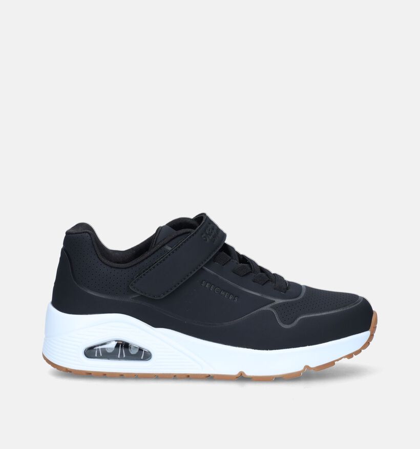 Skechers Uno Air Blitz Zwarte Sneakers voor jongens, meisjes (345245)