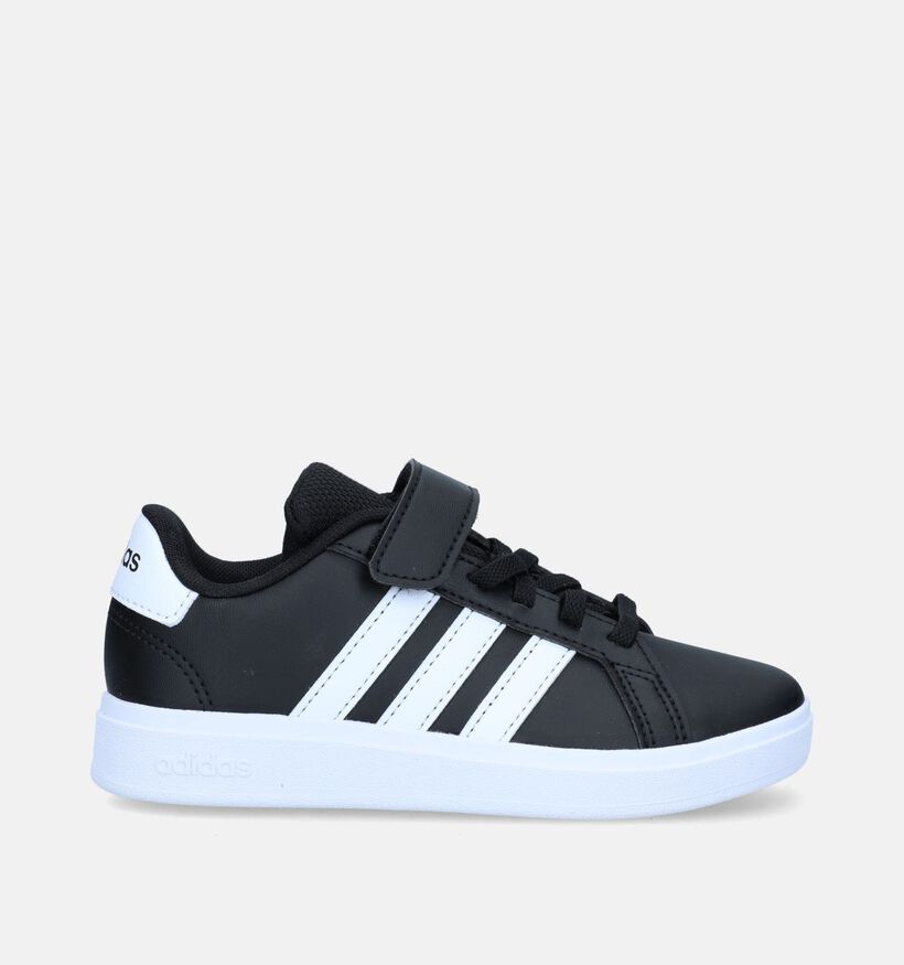 adidas Grand Court 2.0 EL C Zwarte Sneakers voor jongens, meisjes (343195)