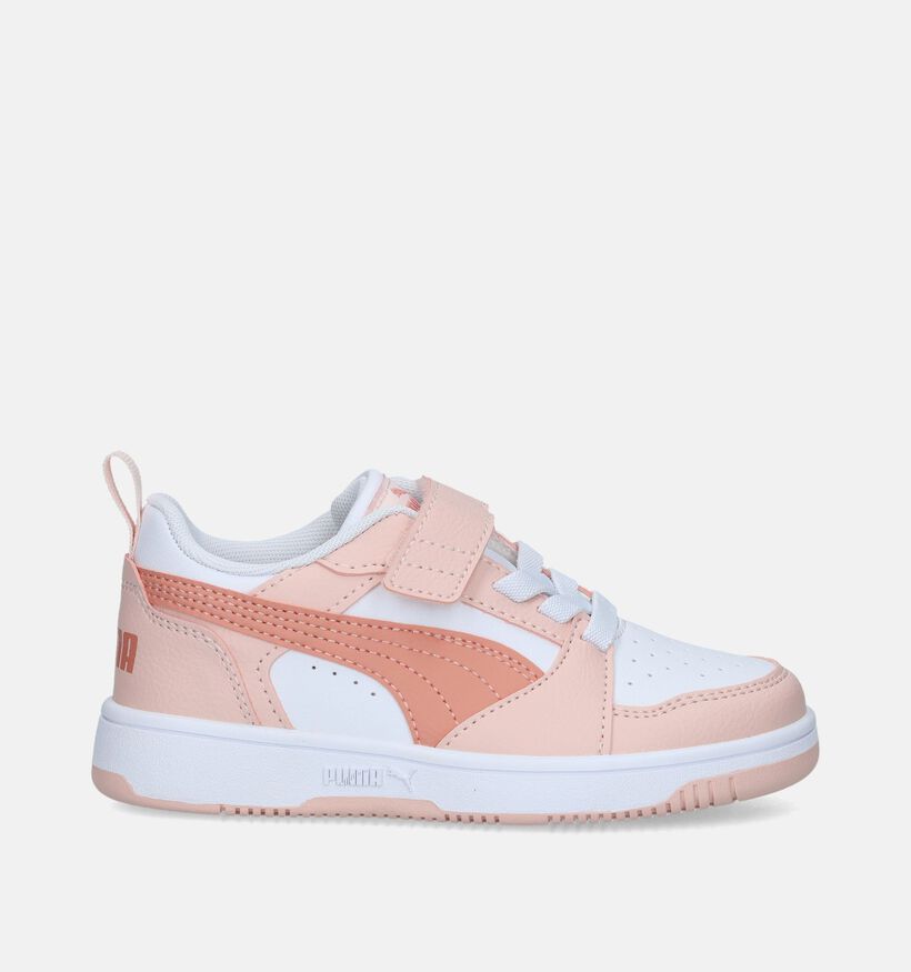 Puma Rebound v6 Roze Sneakers voor meisjes (343140)