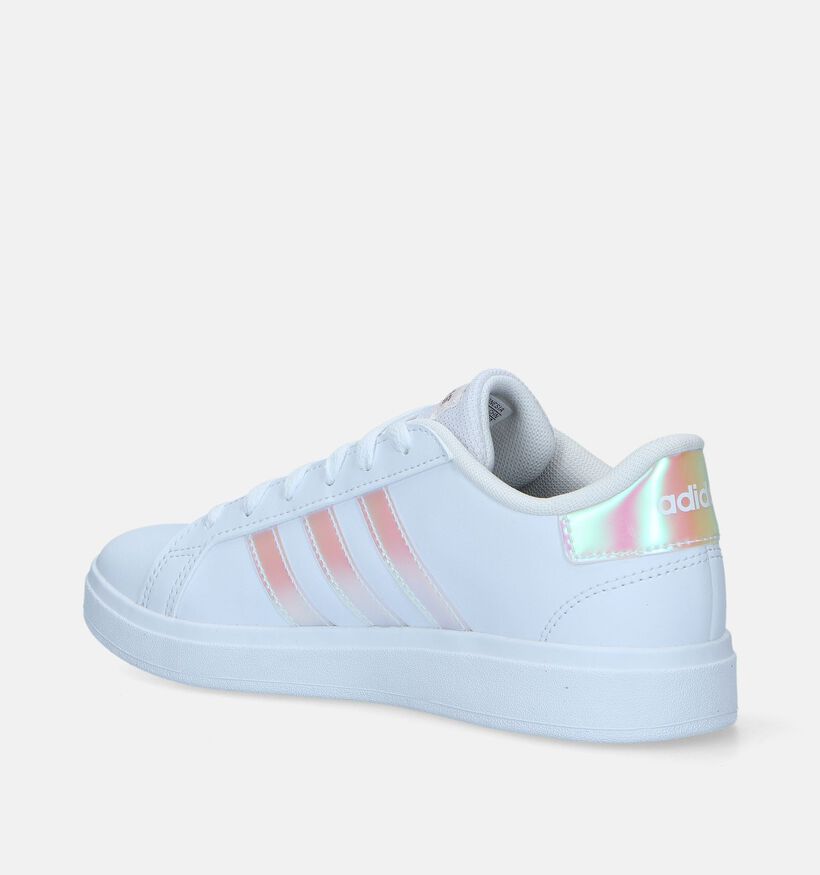 adidas Grand Court 2.0 K Witte Sneakers voor meisjes (343273)