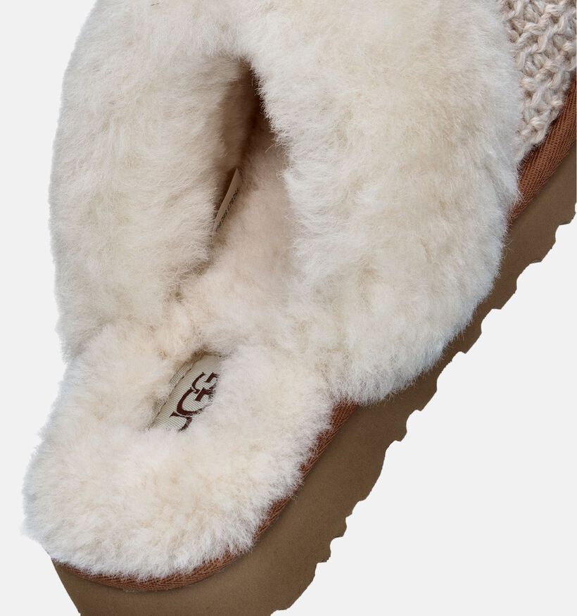 UGG Cozy Ecru Wollen Pantoffels voor dames (344844)