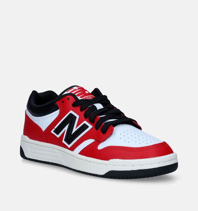 New Balance GSB480 Baskets en Rouge pour filles, garçons (343104)