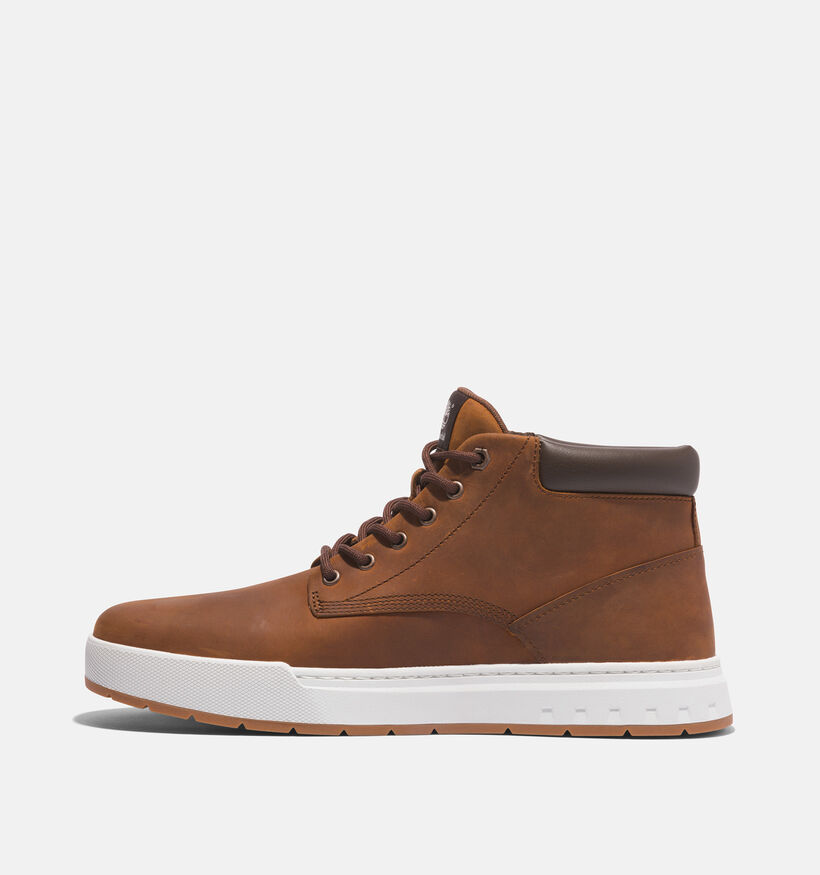 Timberland Maple Grove Leather Chukka Bottines en Cognac pour hommes (344945) - pour semelles orthopédiques