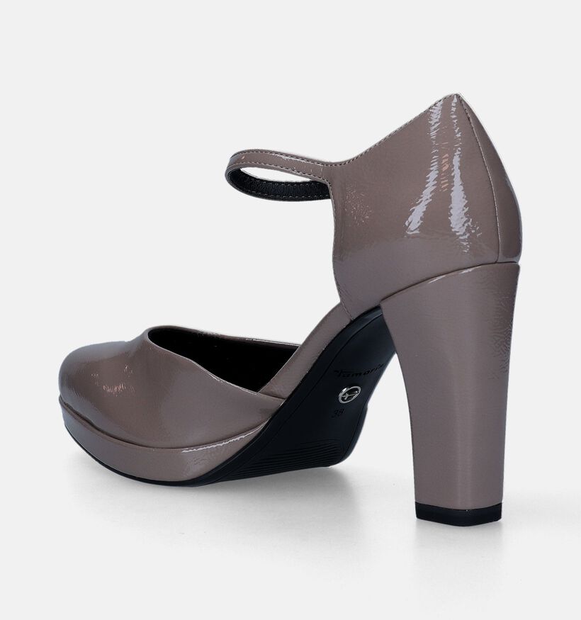 Tamaris Escarpins avec sangle en Taupe pour femmes (344648)