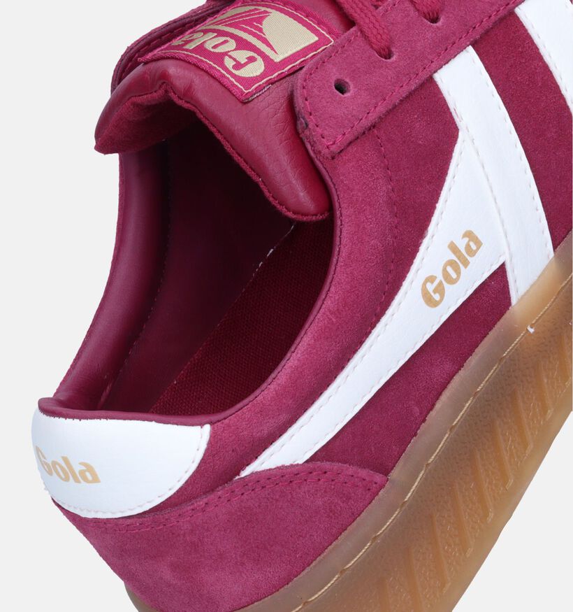 Gola Grandslam Suede CLA58 Baskets en Rouge pour femmes (345097) - pour semelles orthopédiques