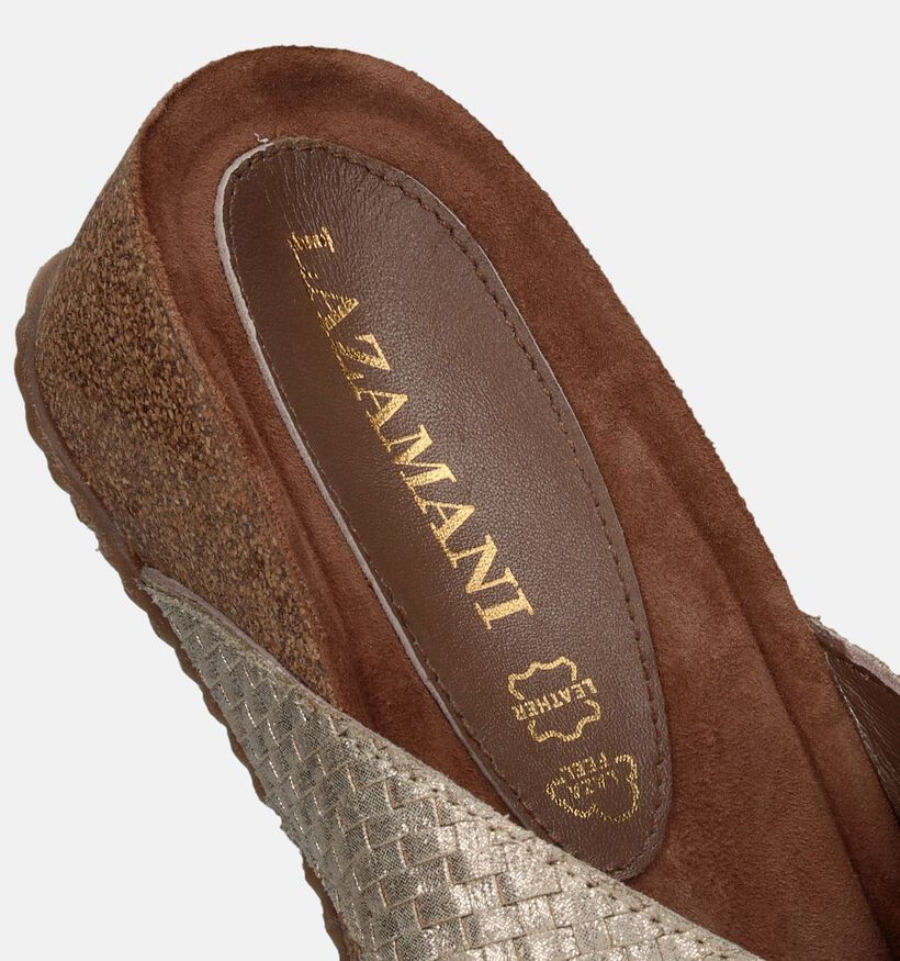 Lazamani Gouden Teenslippers Met Sleehak voor dames (338378)