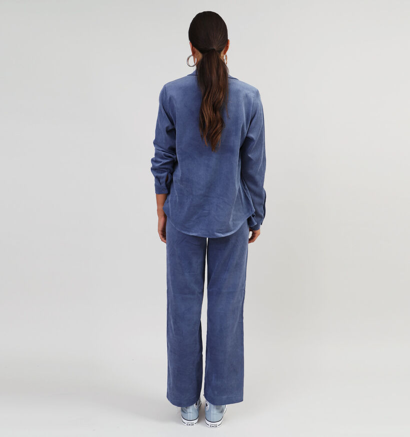 Vila Courdie Chemise en corduroy en Bleu pour femmes (345027)