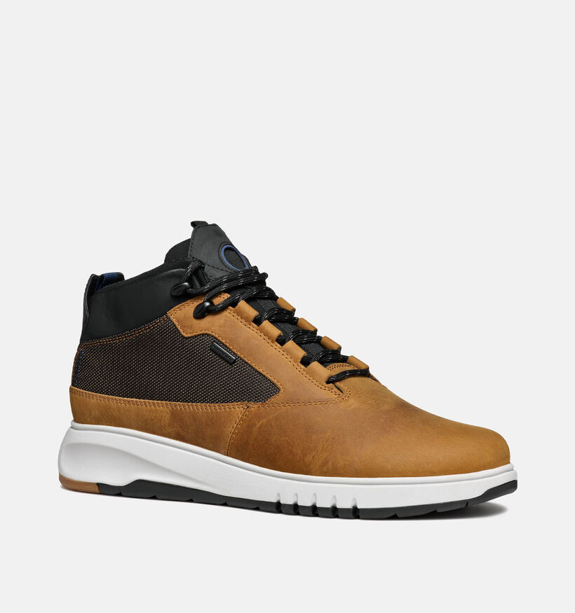 Geox Aerantis Chaussures à lacets en Cognac pour hommes (344347) - pour semelles orthopédiques