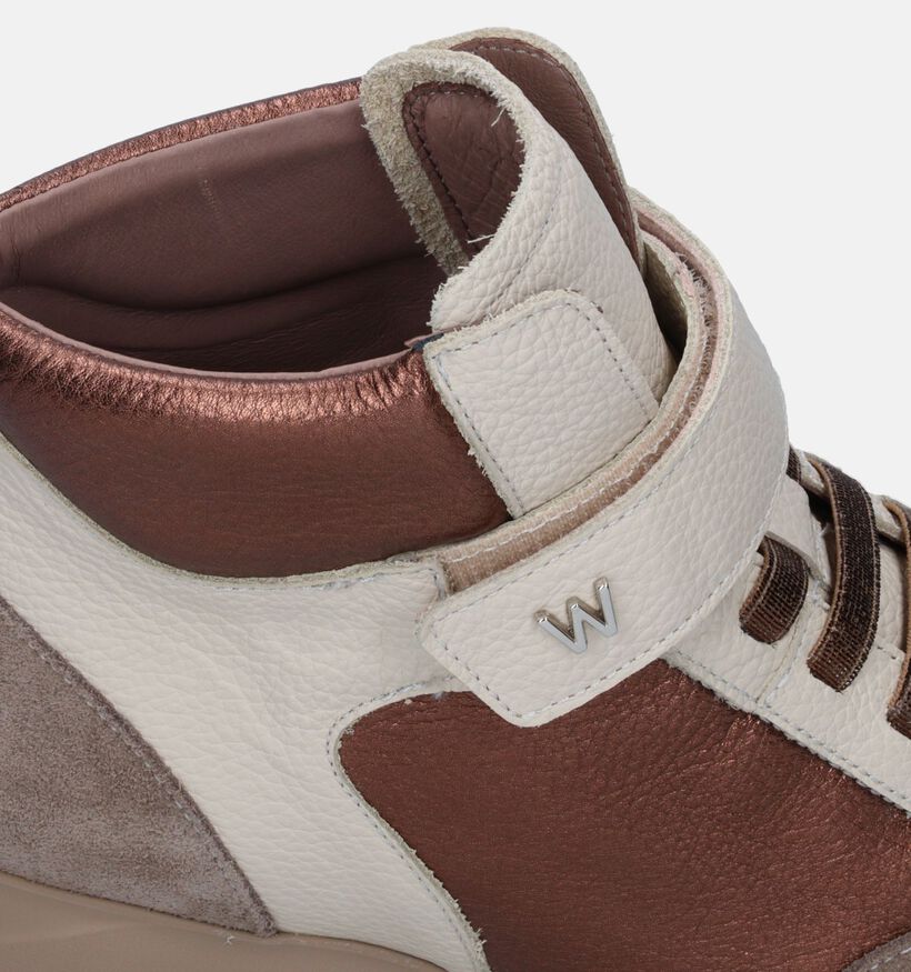 Wonders Bronzen Hoge sneakers voor dames (347373) - geschikt voor steunzolen