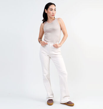 Bootcut jeans beige