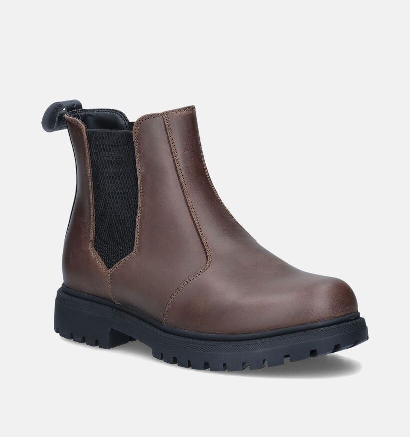 Guess Sidney Beatles Bruine Chelsea boots voor heren (346801) - geschikt voor steunzolen