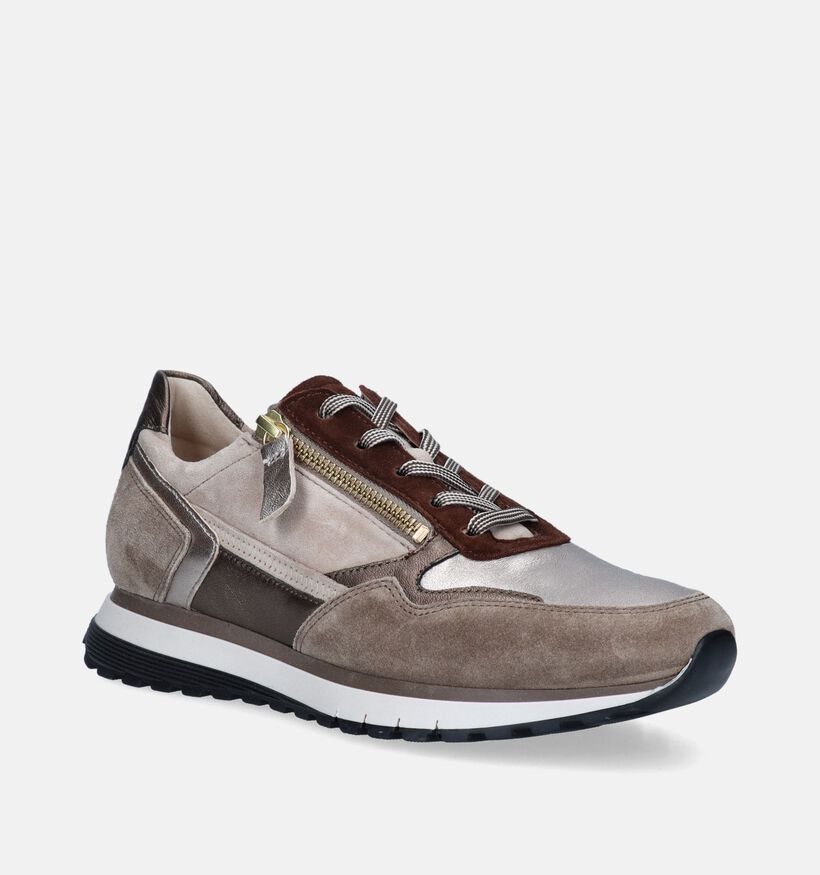 Gabor OptiFit Beige Sneakers voor dames (347052) - geschikt voor steunzolen