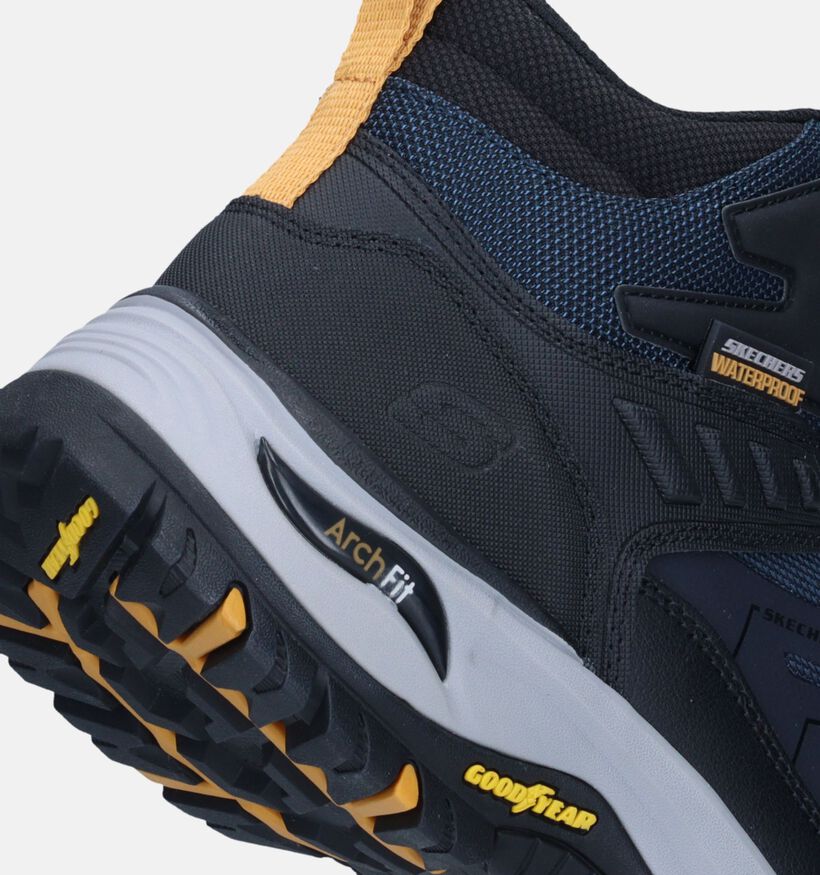 Skechers Arch Fit Dawson Raveno Blauwe Wandelschoenen voor heren (346375) - geschikt voor steunzolen