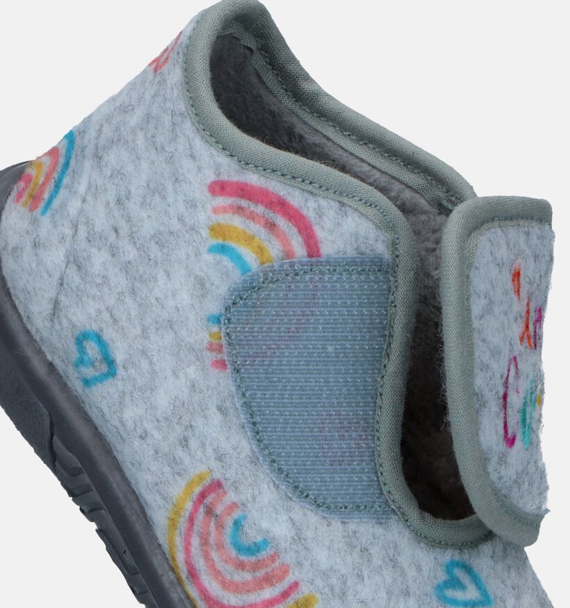 Milo & Mila Pantoufles pour bébé en Gris pour filles (348677)