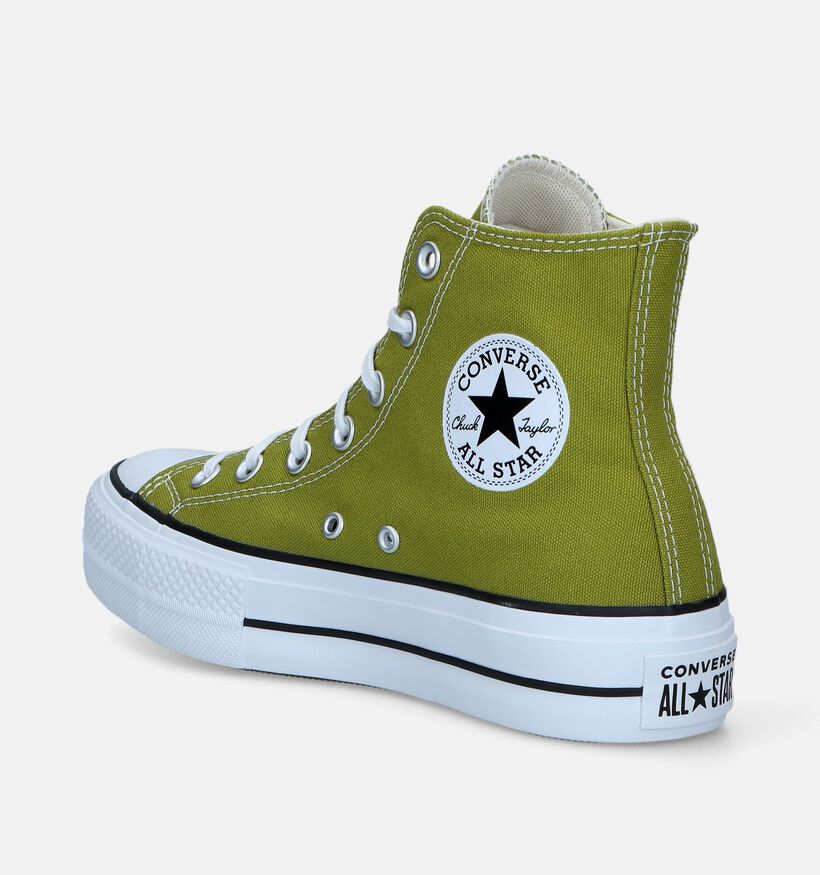 Converse Chuck Taylor All Star Lift Baskets en Vert pour femmes (343989)