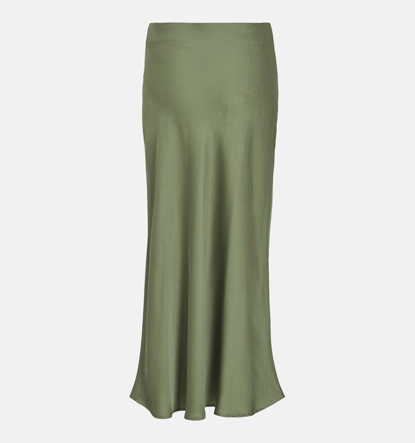 Vila Ellette Jupe en satin en Vert khaki pour femmes (344290)