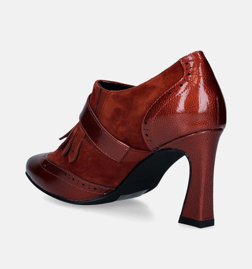 Crinkles Cognac Enkelpumps voor dames (348023)