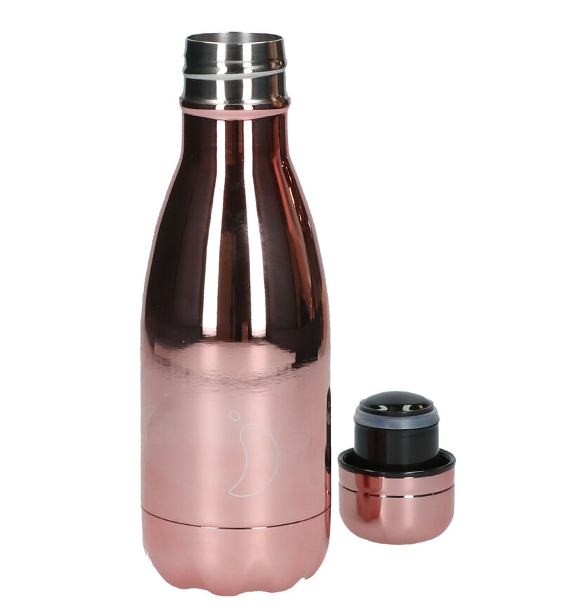 Chilly's Chrome Rose Gold Drinkfles 260ml voor meisjes, dames (300365)