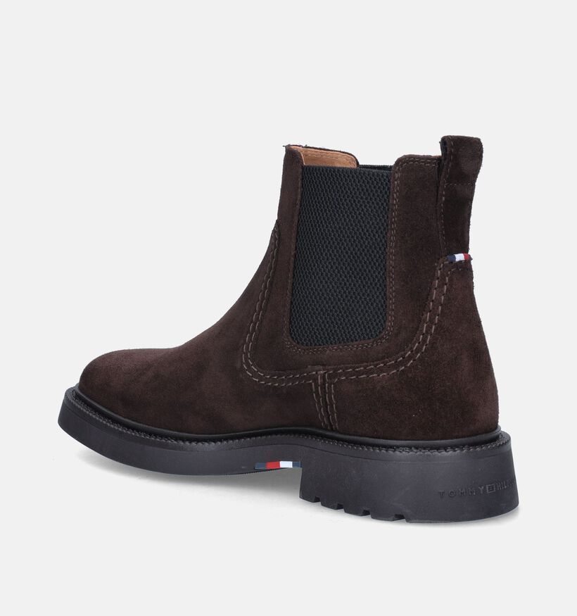 Tommy Hilfiger Comfort Chelsea boots en Brun pour hommes (345974)