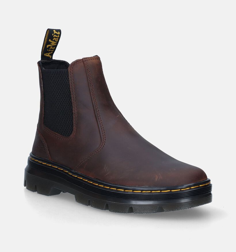 Dr. Martens Embury Leather Bruine Chelsea boots voor dames (343608) - geschikt voor steunzolen