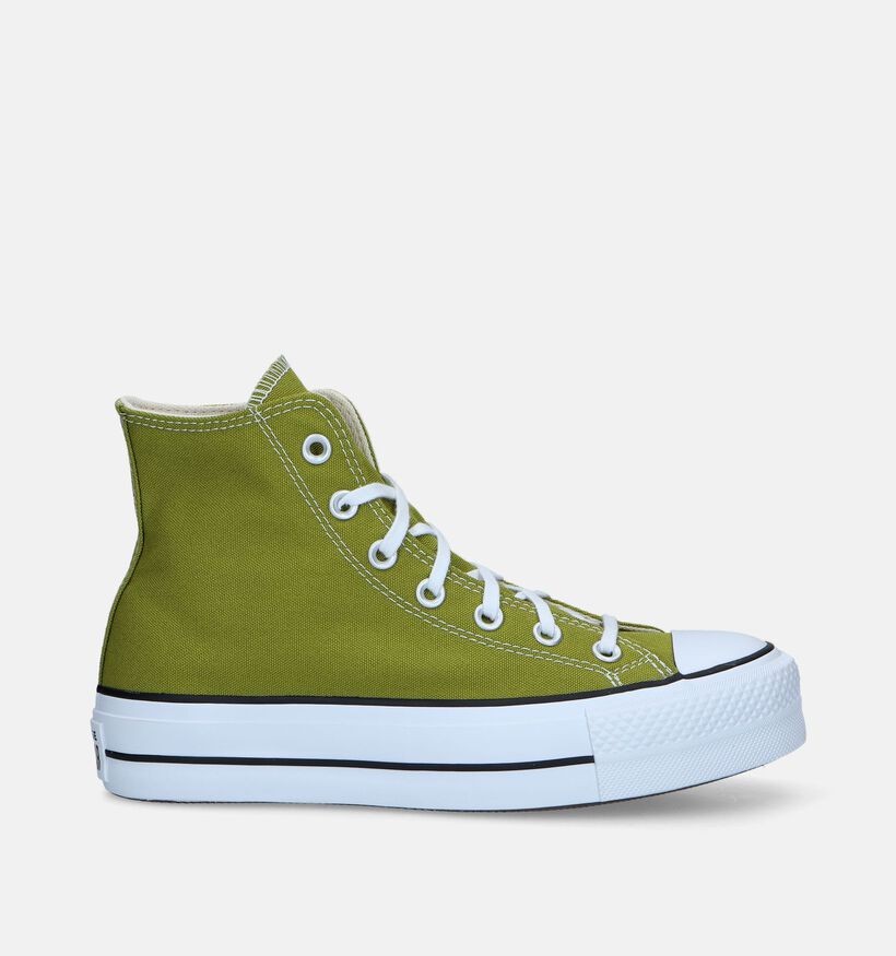 Converse Chuck Taylor All Star Lift Baskets en Vert pour femmes (343989)