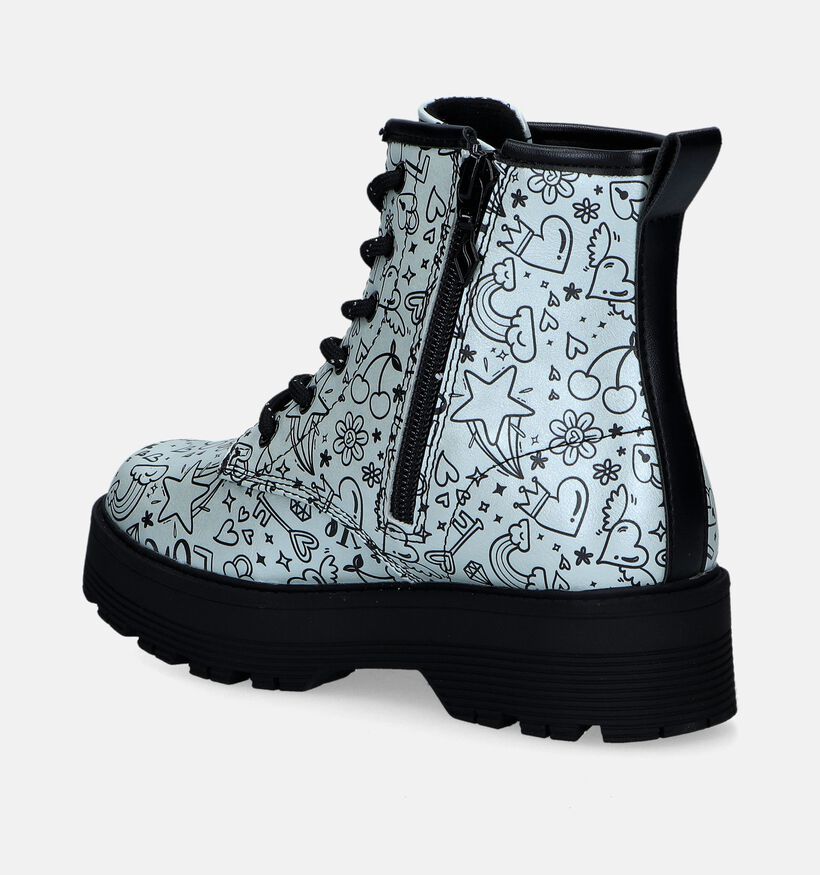 Skechers Gravlen Hi Zilveren Boots voor meisjes (345252)