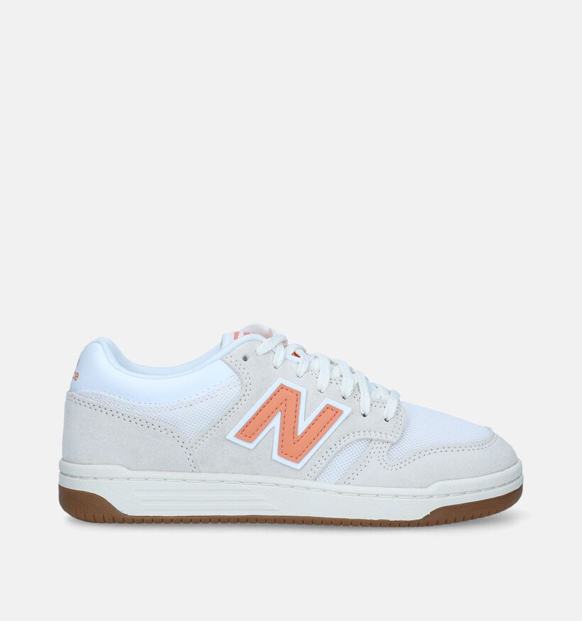 New Balance BB 480 Witte Sneakers voor dames (343065) - geschikt voor steunzolen