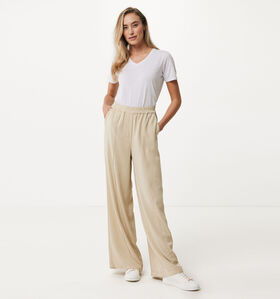 Mexx Wide Leg With Elastic Grijze Broek voor dames (337040)