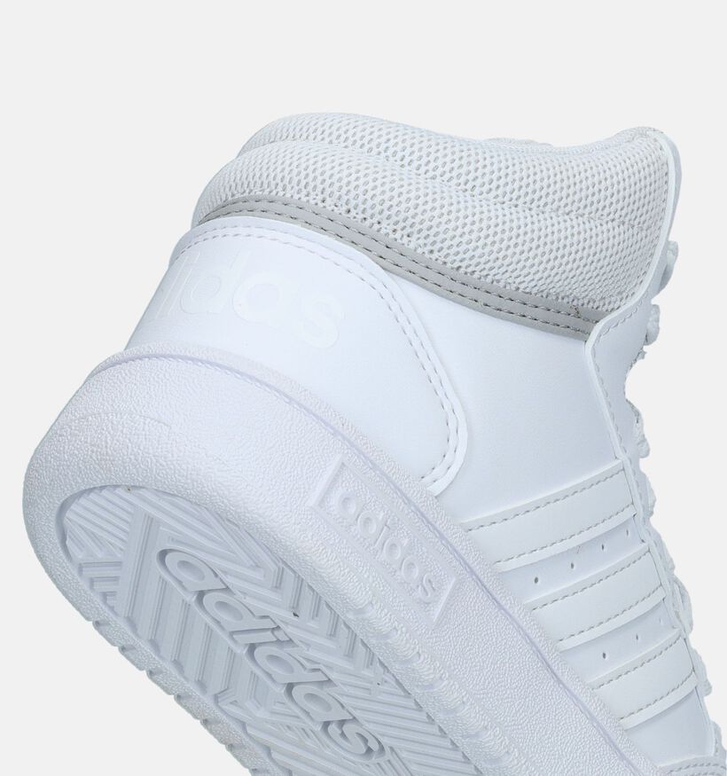 adidas Hoops 3.0 MID K Baskets en Blanc pour filles, garçons (341639)