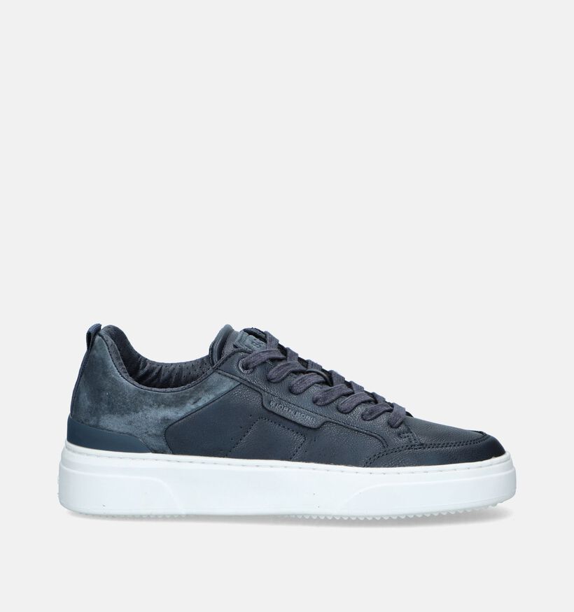 Björn Borg Tennis Low Blauwe Veterschoenen voor heren (345605) - geschikt voor steunzolen