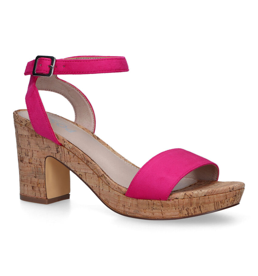 Posh by Poelman Fuchsia Sandalen