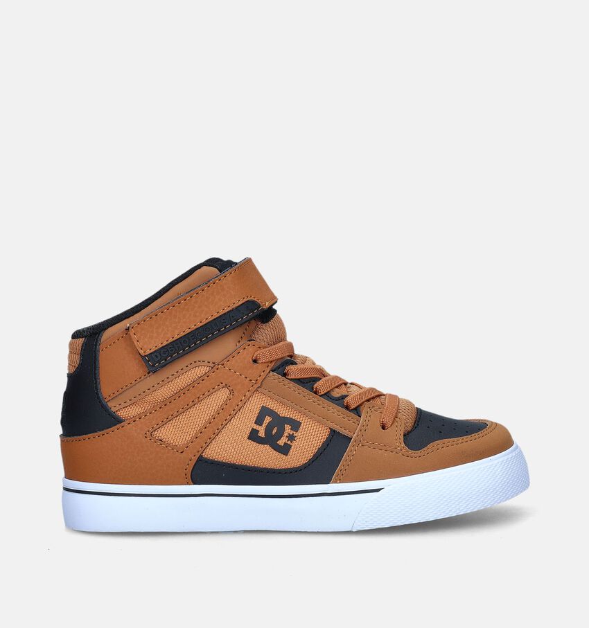 DC Shoes Pure High Top Baskets de skate en Cognac