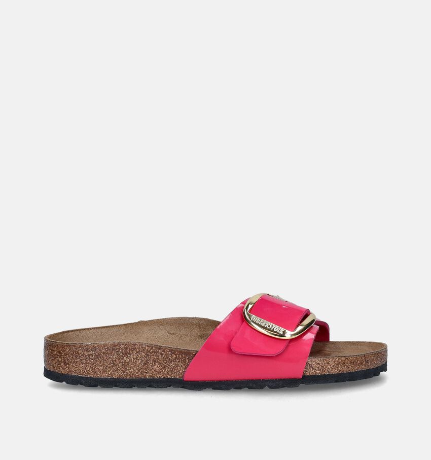 Birkenstock Madrid Big Buckle Fuchsia Slippers