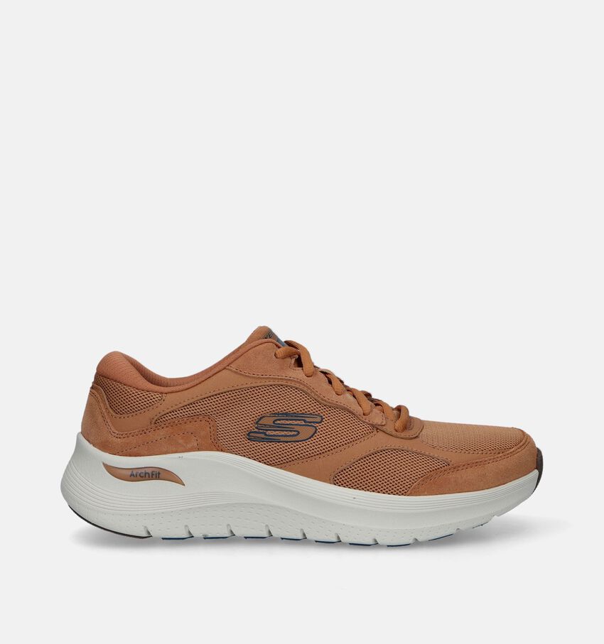 Skechers Arch Fit 2.0 The Keep Baskets en Cognac