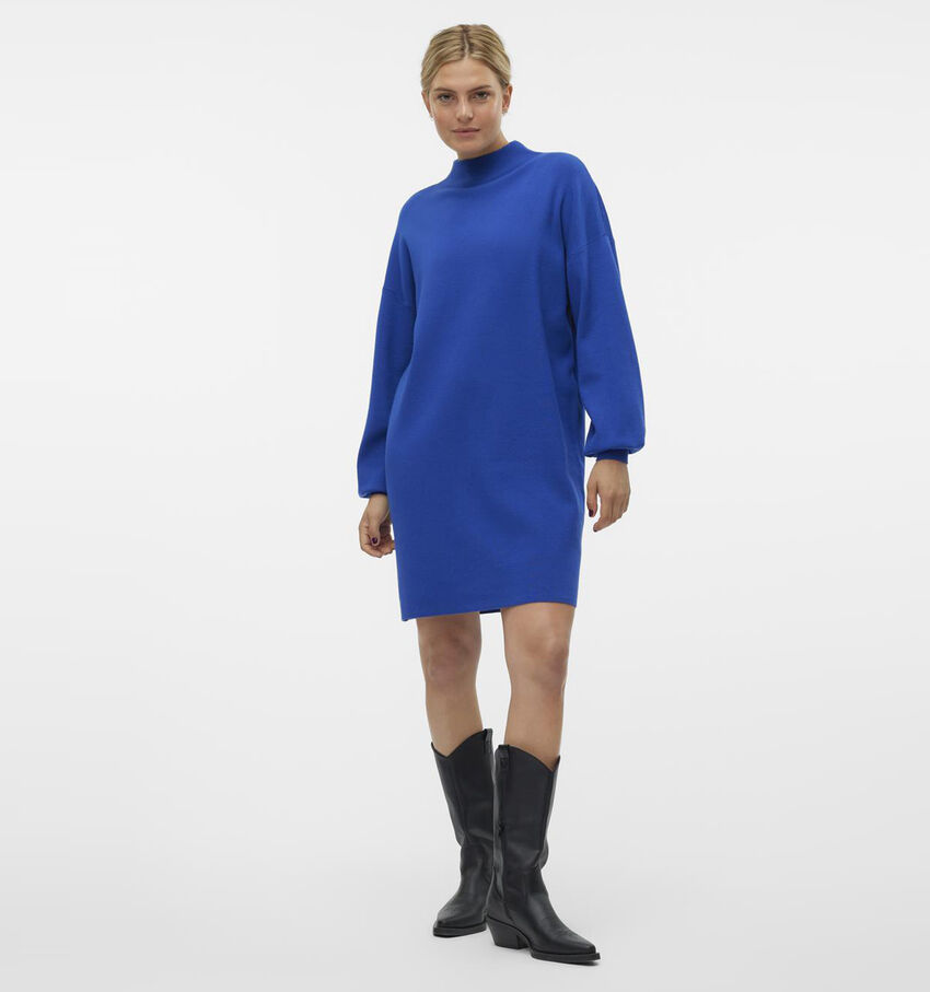 Vero Moda Nancy Blauwe Trui jurk