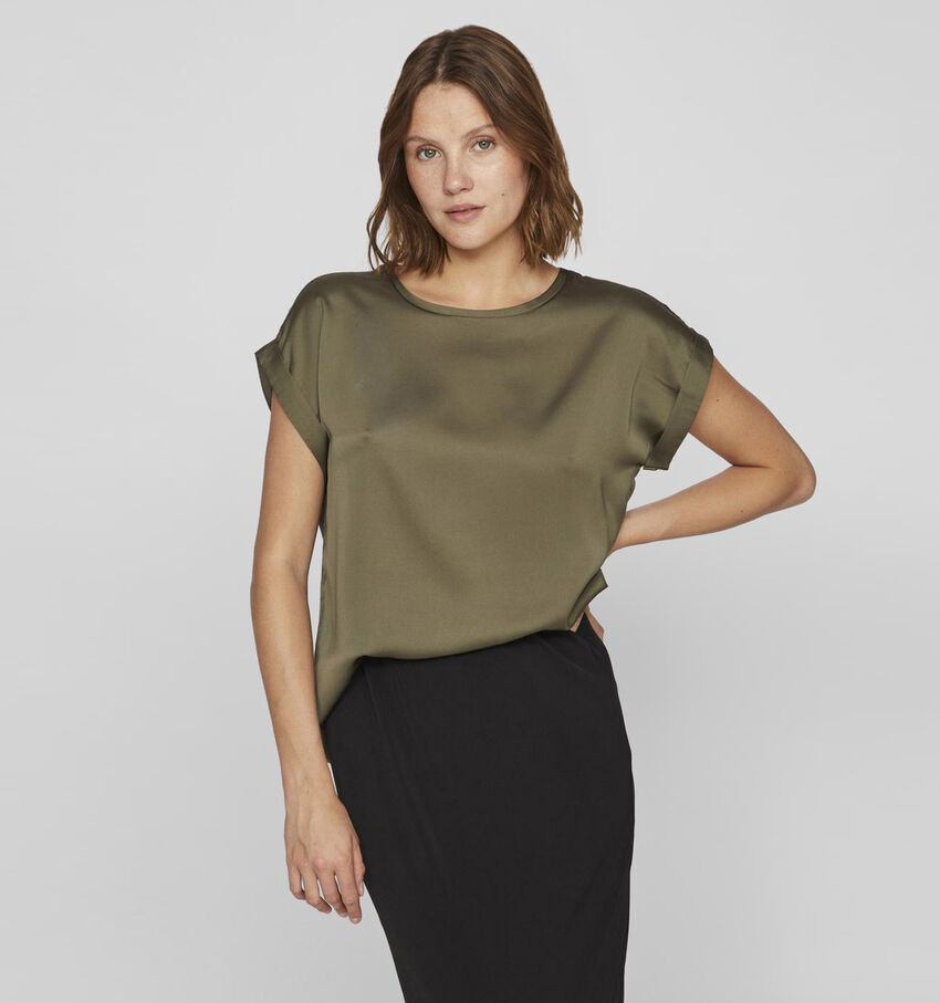 Vila Ellette Kaki T-shirt