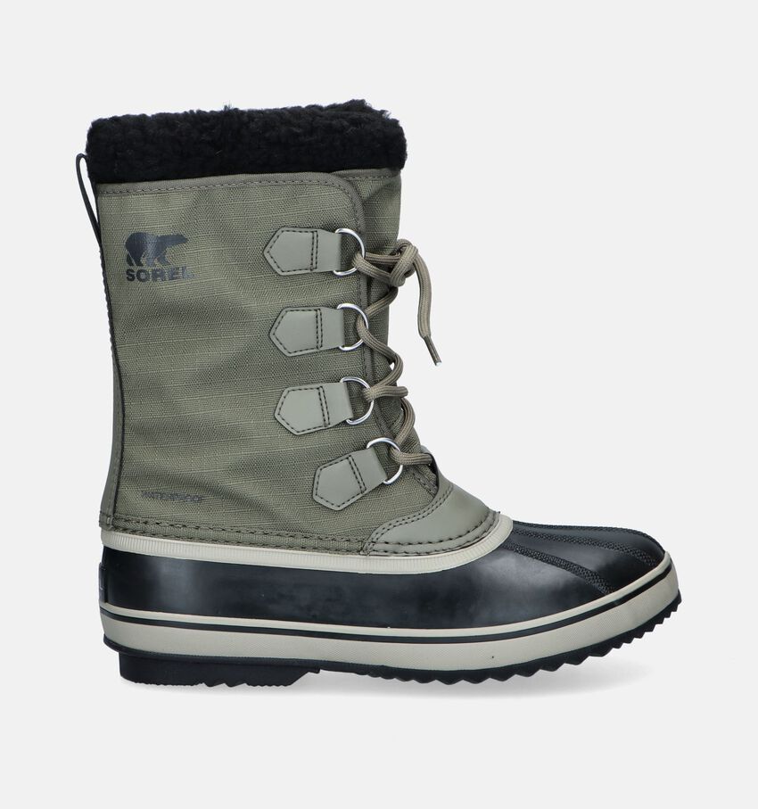 Sorel Pac Nylon WP Bottes de neige en Vert kaki