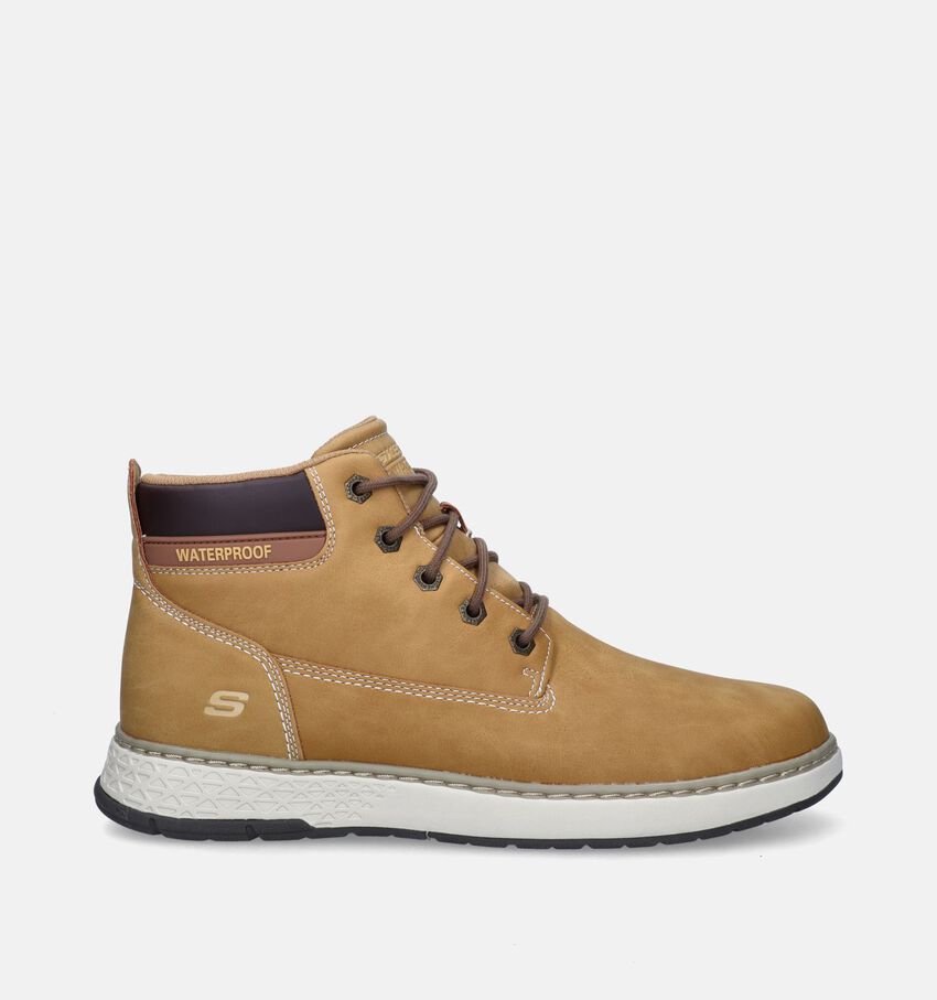 Skechers Garlan Deno Bottines en Cognac